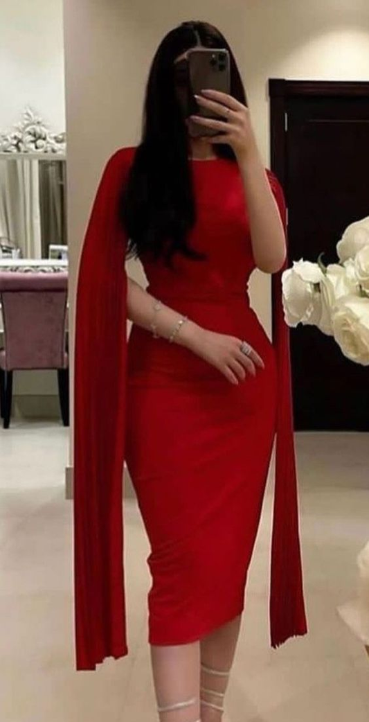 Red prom dresses beautiful, mermaid prom dress Y5558