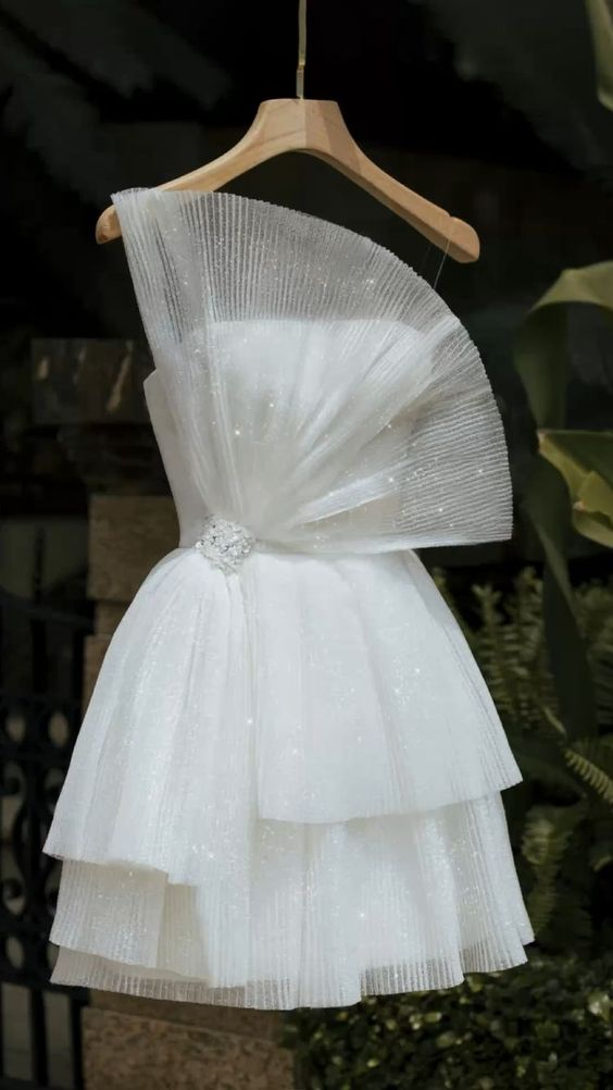 White Homecoming Dress,Strapless Short Party Dress,Cocktail Dress Y1998