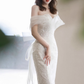 Glitter Mermaid Wedding Dress,Chic Bridal Dress ,Y2415