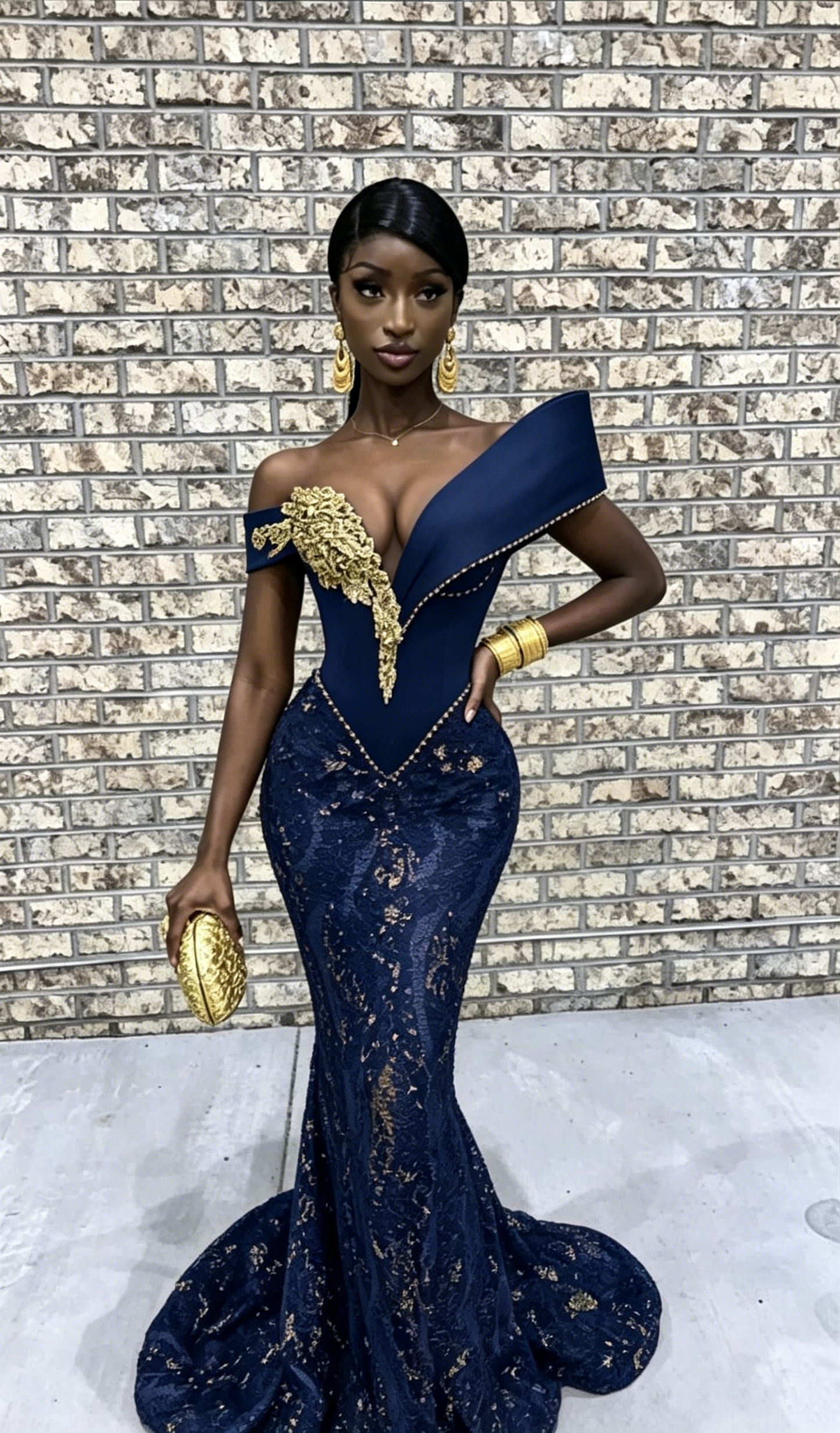 Burgundy African Mermaid Prom Dress Long Evening Dress Y6520
