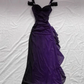 Shiny Ombre Purple Chiffon Long Prom Dress Evening Dress Y7488