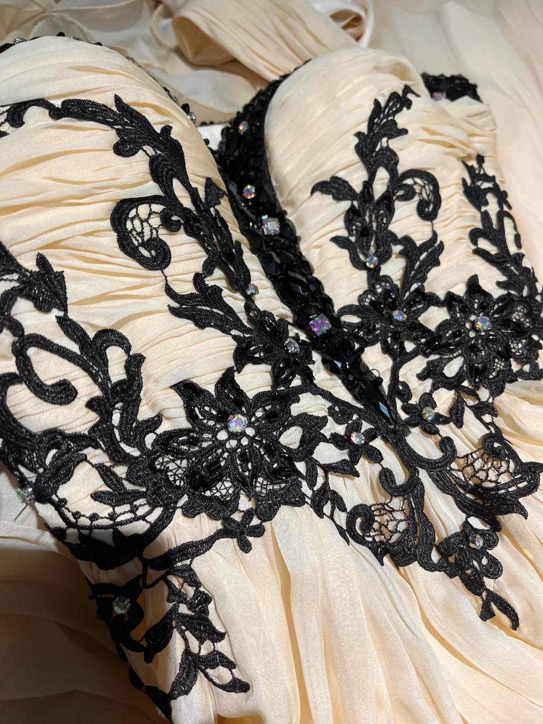 Classy Spaghetti Straps Chiffon Appliques Beaded Long Party Dress Birthday Prom Dress SP2151