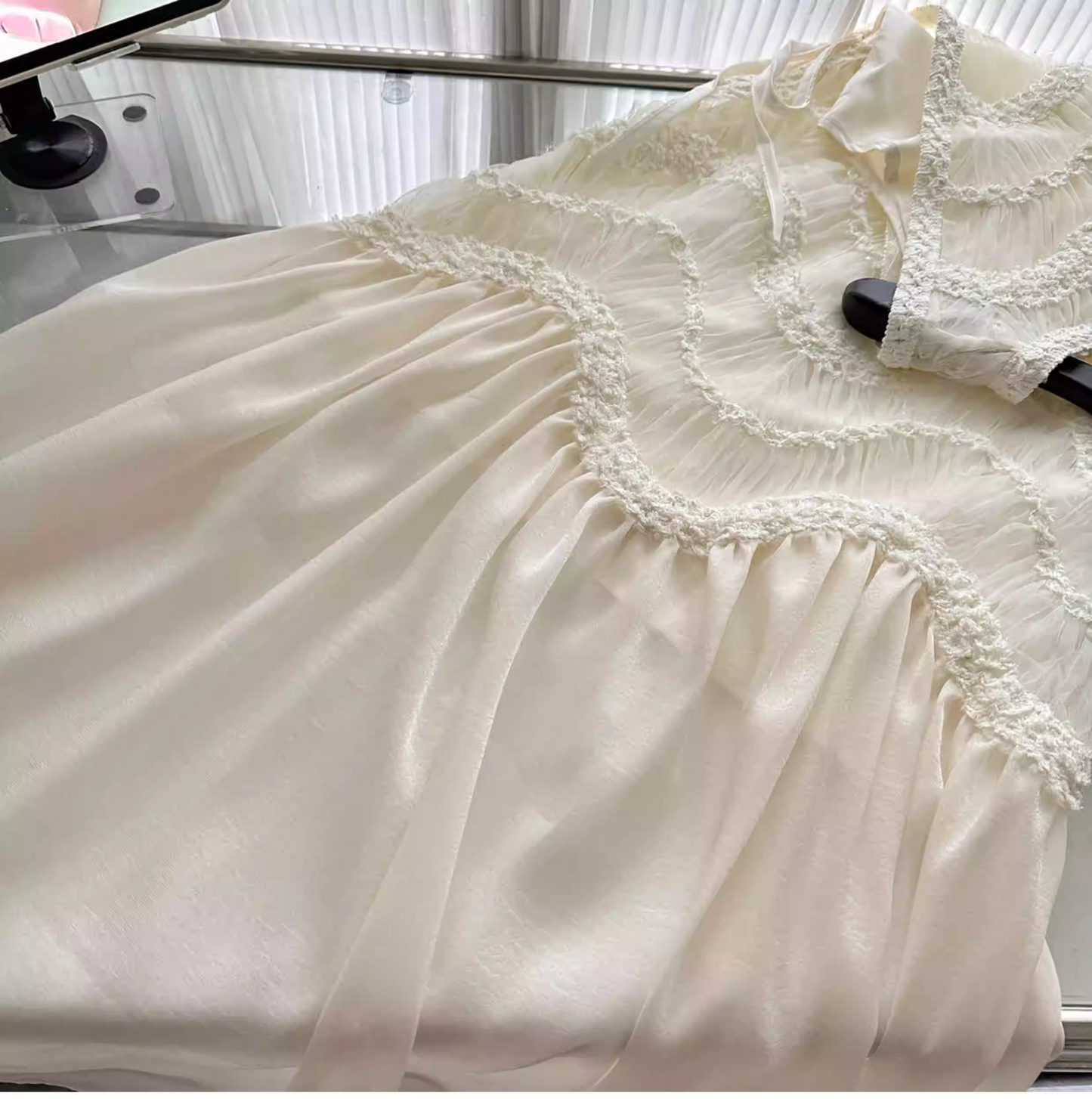 Classy Sleeveless Off White Chiffon Mermaid Long Party Dress Prom Gown SP1998