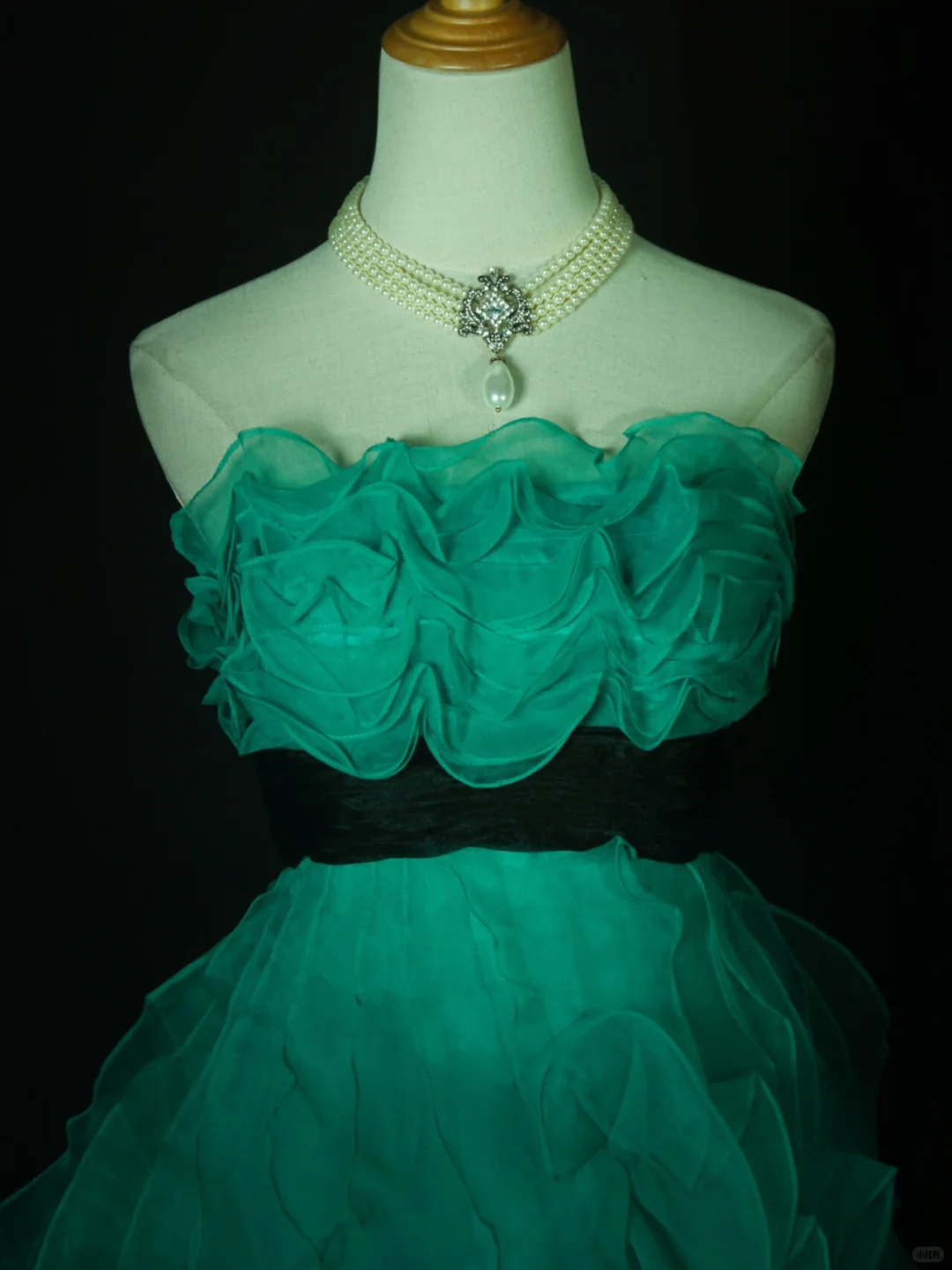 Unique Green Tulle Pleated Short Homecoming Dress,Strapless A Line Mini Cocktail Dress SP2828