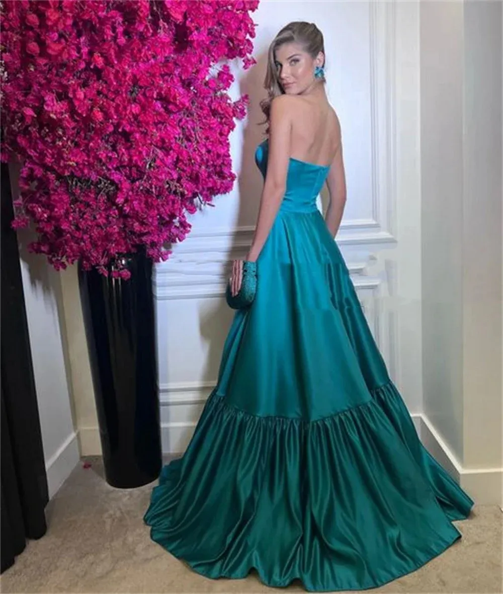 Pink Leg Split Prom Dress,Women Sexy Elegant Party Dresses Y3025