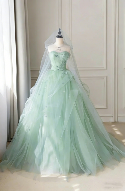 Fantasy Blue Tulle Ball Gown,Blue Sweet 16 Dress,Fairy Dress  Y2398