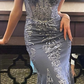 Elegant Mermaid V Neck Prom Dress,Formal Gown Y7197