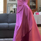 Gorgeous Pink A Line Beaded Prom Dress Long Evening Gown Y7532