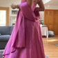 Gorgeous Pink A Line Beaded Prom Dress Long Evening Gown Y7532