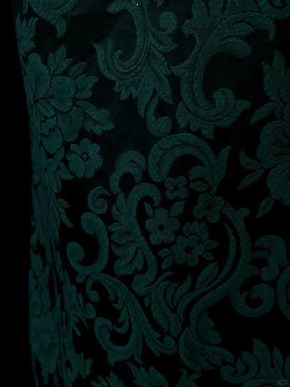 Vintage Green Lace Sheath Long Party Dress Birthday Evening Dress SP4048