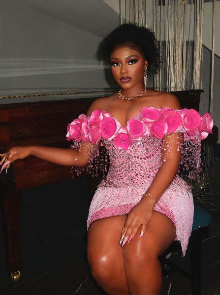 Unique Pink Satin Beaded Sheath Short 8th Grade Homecoming Dress,Off The Shoulder Short Birthday Outfits With 3D Flowers SP3256