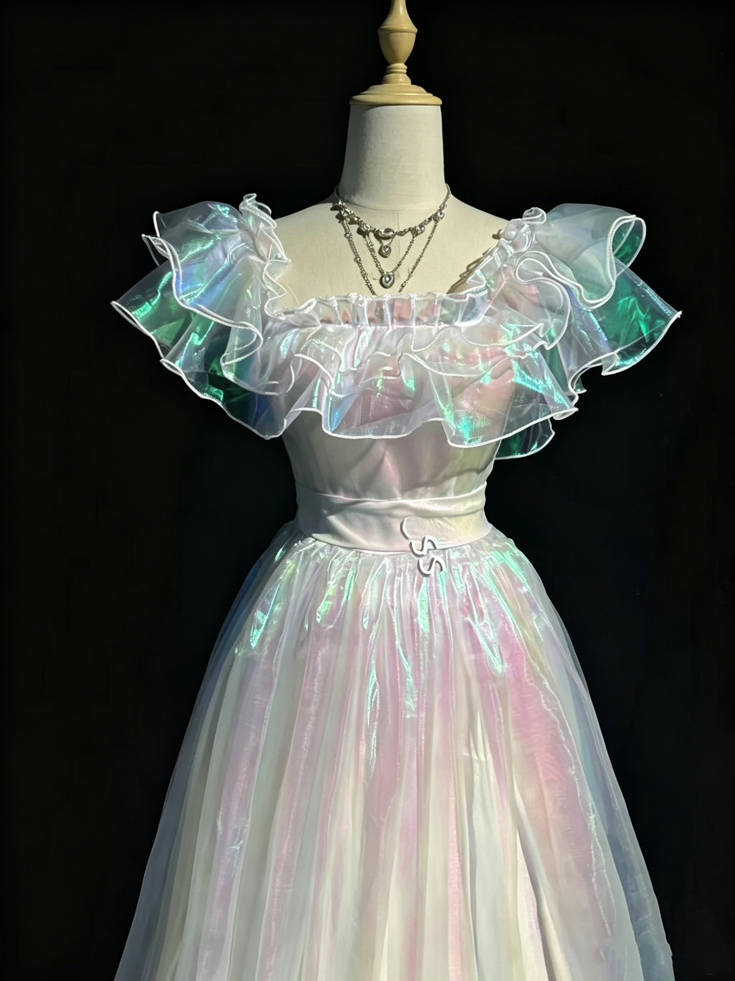 Classy Square Neck Ruffles Organza A Line Short Homecoming Dress Birthday Outfits SP2926