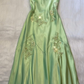 Fashion Mint Green Spaghetti Straps Lace Beaded Prom Dress Evening Party Gown Y7530