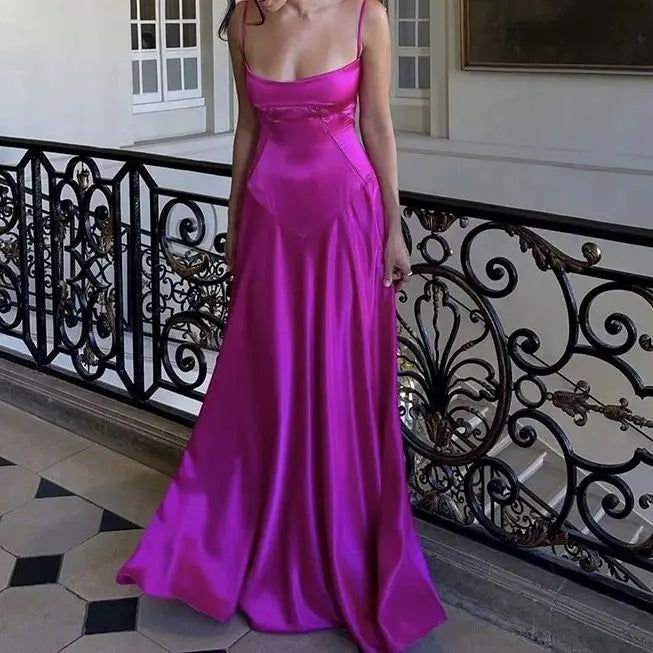 Sexy Spaghetti Straps Long Party Prom Dress,Evening Dress Y7454