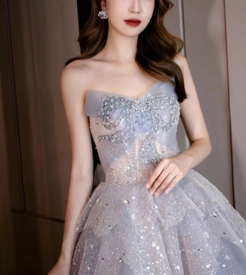 Luxurious Shiny Ball Gown,Sweet 16 Dress,Princess Dress,Y2403