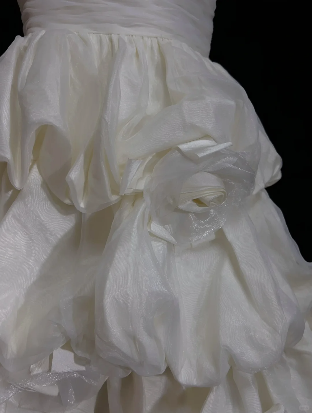 Fairy One Shoulder Satin Pleated A Line Mini Birthday Dress,White Short Homecoming Dress With 3D Flowers SP2900