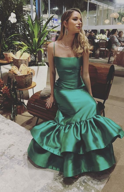 New arrive green prom dress Evening Gown Long Prom Dresses Y5455