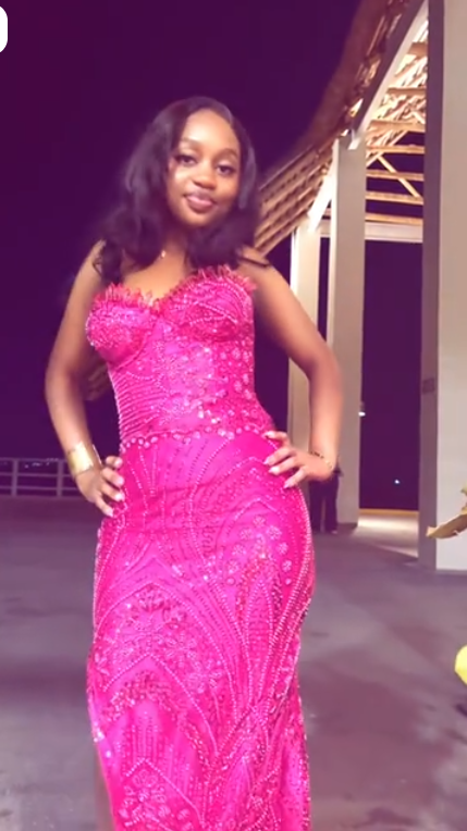 Gorgeous Strapless Hot Pink Satin Sequin Beaded Slit Mermaid Long Party Dress Prom Gown SP2526