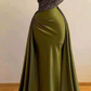 High neck vintage evening dresses long sparkly vintage elegant evening gowns  Y390