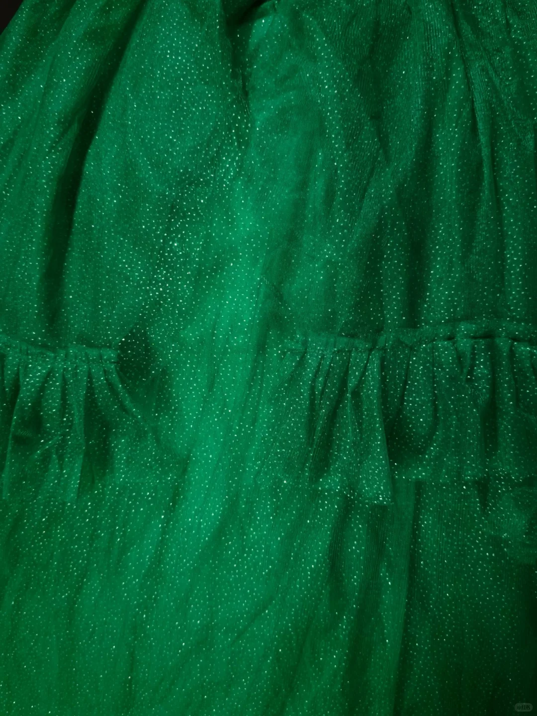 Unique Green Ball Gown Off The Shoulder Tulle Sequin Ruffles Birthday Quinceanera Dress SP3171