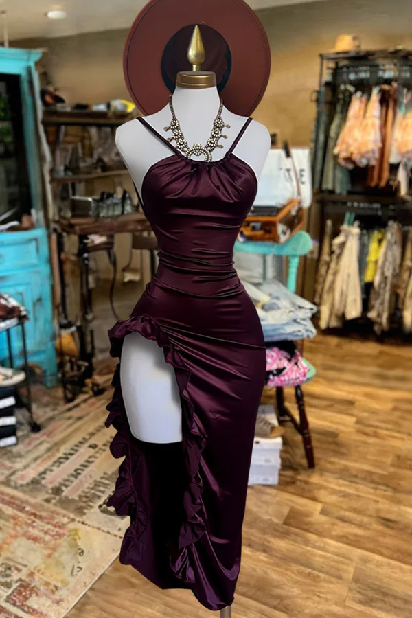 Chic Burgundy Tight Short Prom Dress,Fashion Party Gown Y7413