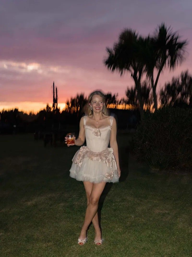 Elegant Spaghetti Straps Satin Tulle A Line Short Middle School Homecoming Dress With 3D Floral SP3980