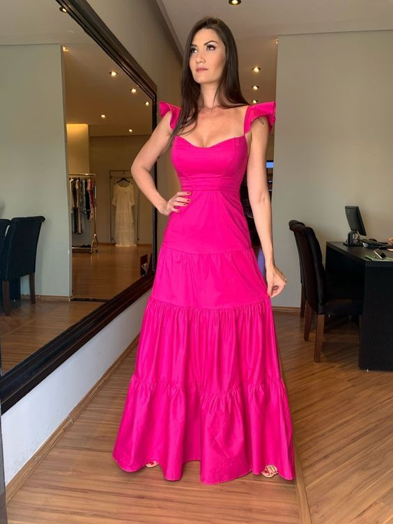 Hot Pink Fashion new prom dress party dress evening dress Y5089