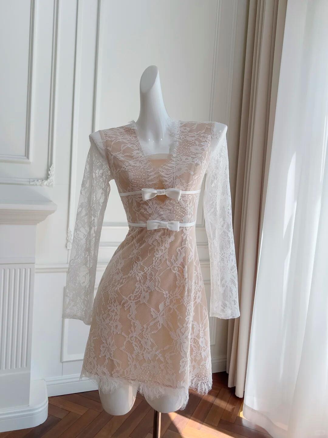 Sexy Lace A Line Short 8th Grade Homecoming Dress Birthday Outfits SP2605