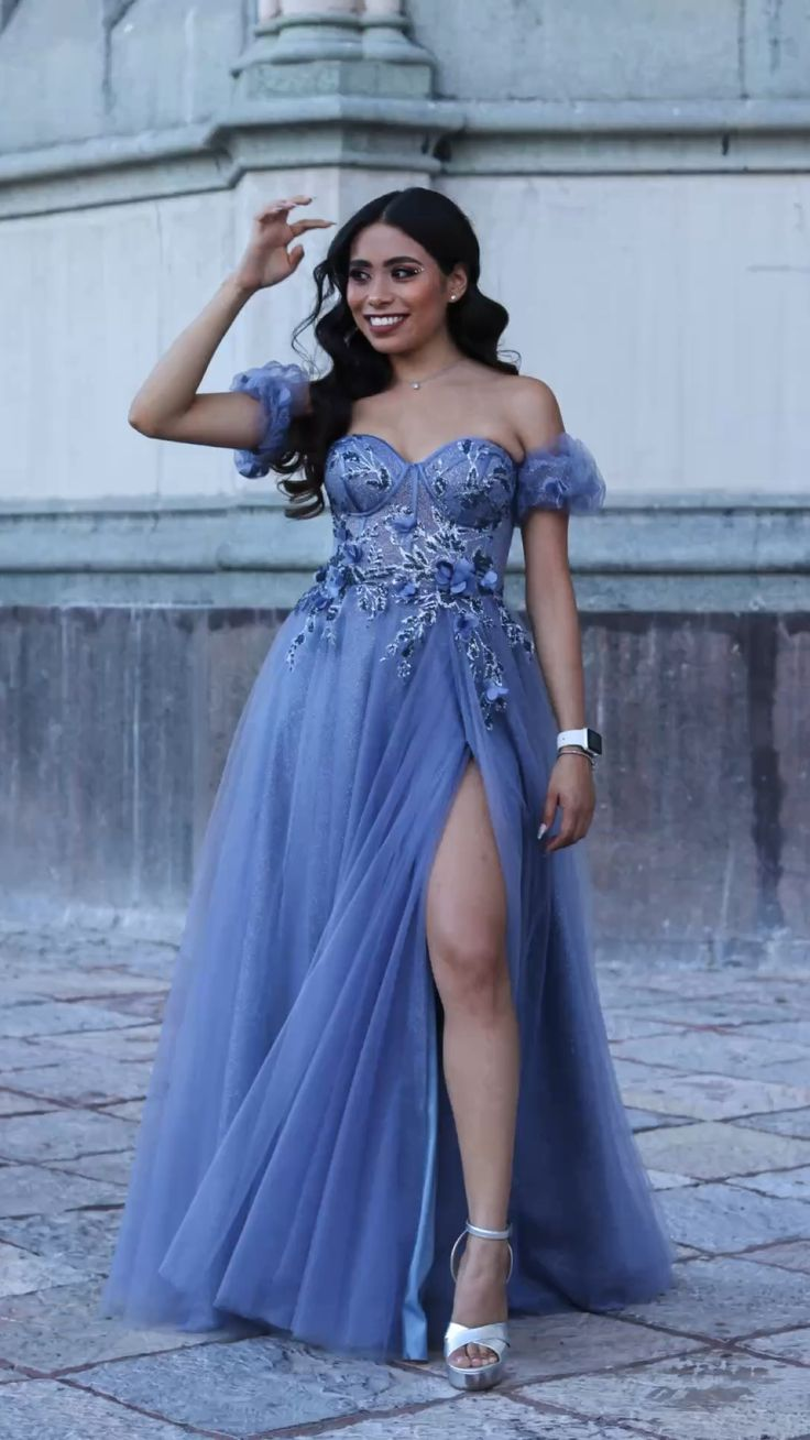 Sweetheart Tulle A Line Long Prom Dress,Graduation Dress Y6016