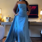 Elegant Blue Prom Dress,Chic Blue Evening Dress  Y7442