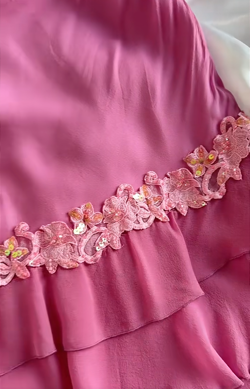 Pretty Pink One Shoulder Chiffon Appliques Short Homecoming Dress Birthday Dress SP3731