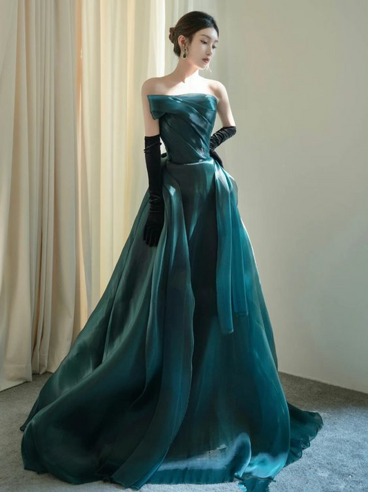 Stunning Strapless A-line Evening Dress,Pageant Dress Y6876