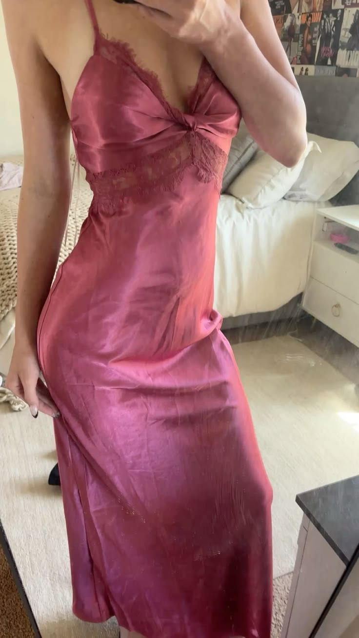 Sexy Spaghetti Straps Satin Lace A Line Long party Dress Birthday Prom Dress SP2487