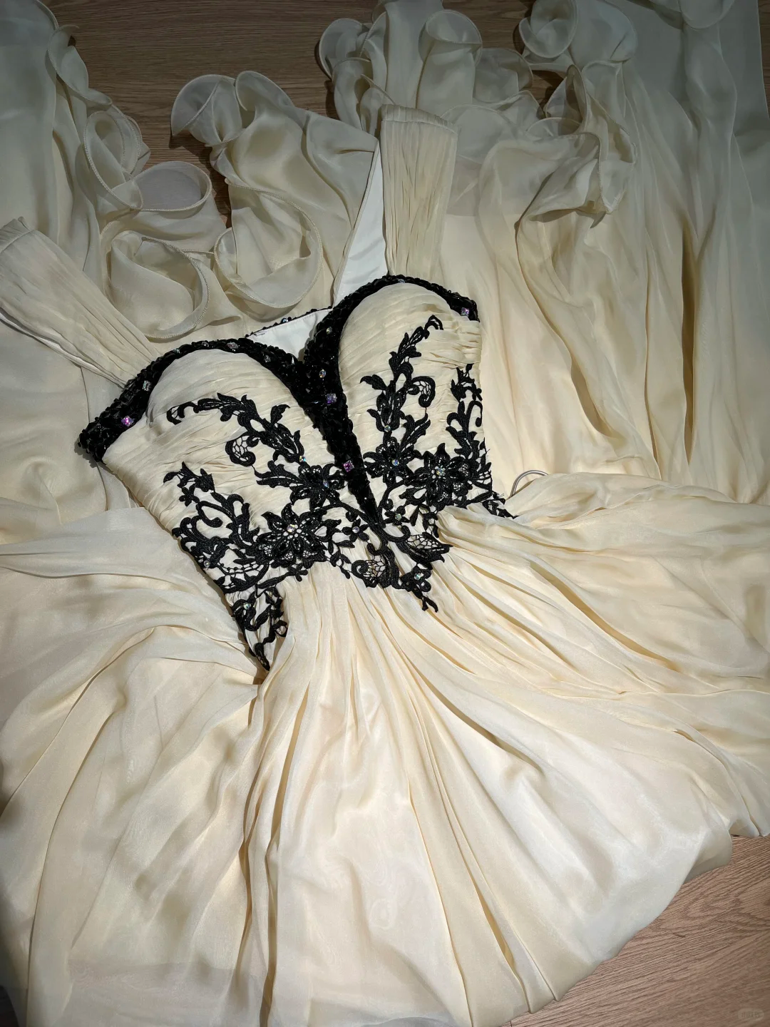 Classy Spaghetti Straps Chiffon Appliques Beaded Long Party Dress Birthday Prom Dress SP2151