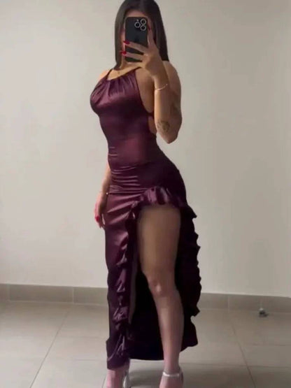 Chic Burgundy Tight Short Prom Dress,Fashion Party Gown Y7413