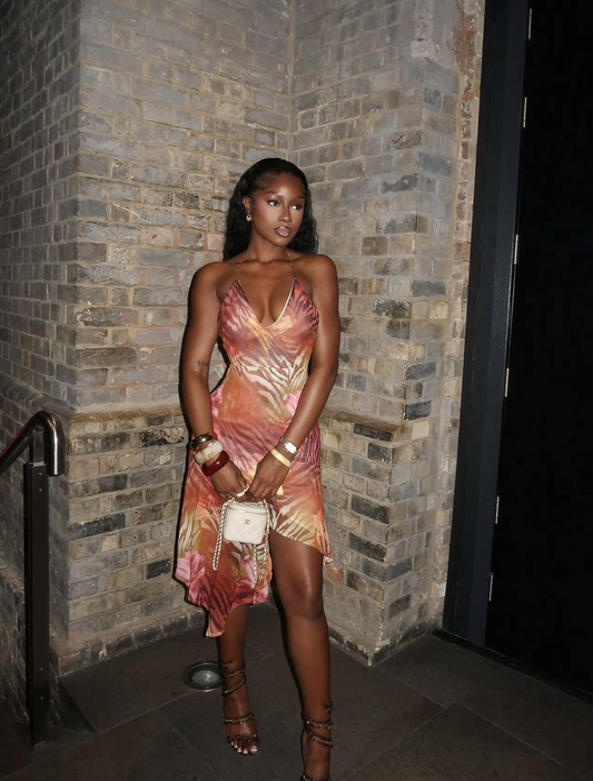 Vintage Spaghetti Straps V Neck Short Homecoming Dress Cocktail Dress SP194