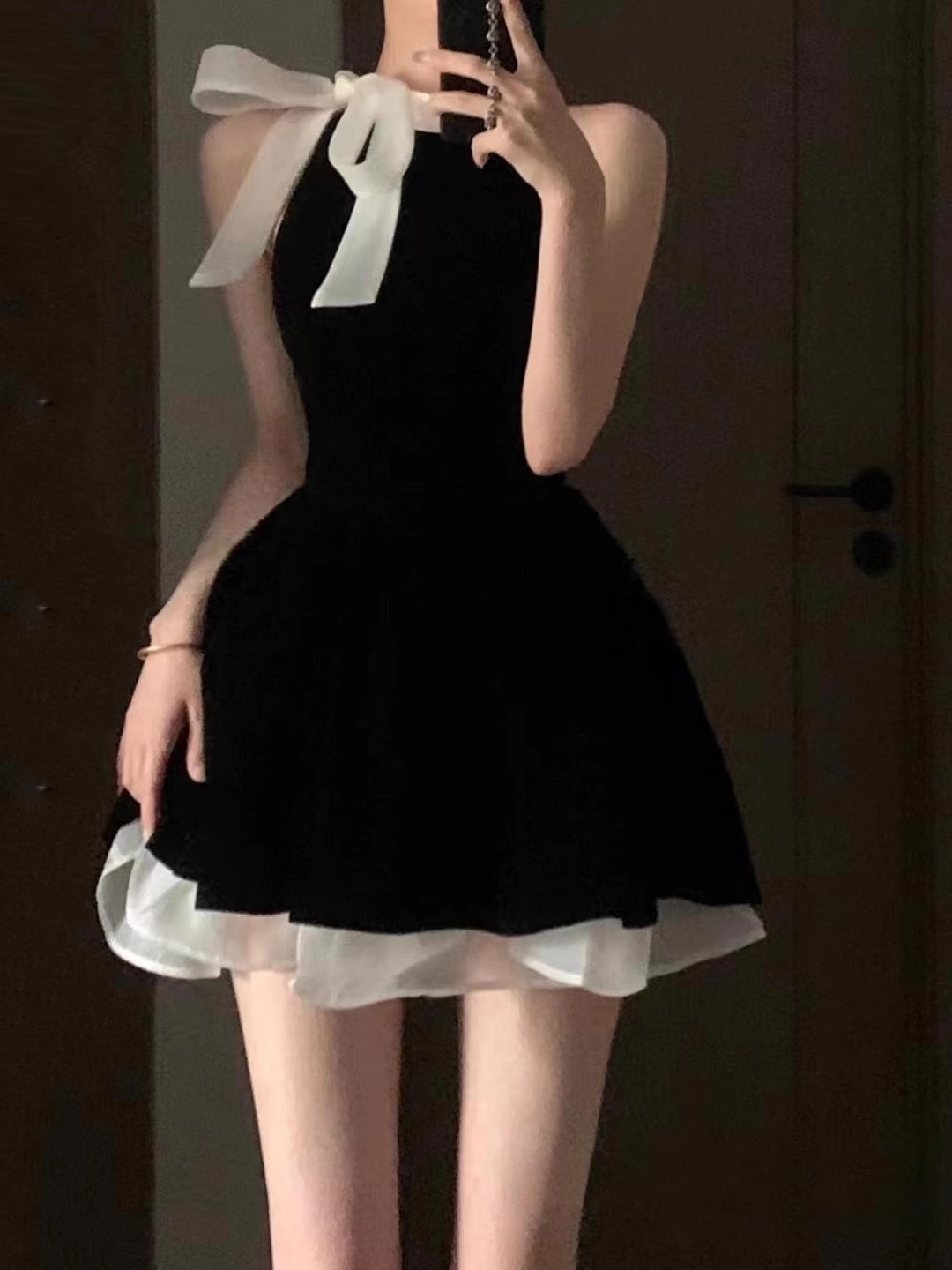 Classy Sleeveless Black Satin A Line Short Birthday Dress Graduation Homecoming Dress Y9031