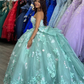 Sage Quinceanera Dress Ball Gown Sweet 16 Dress  Y7036
