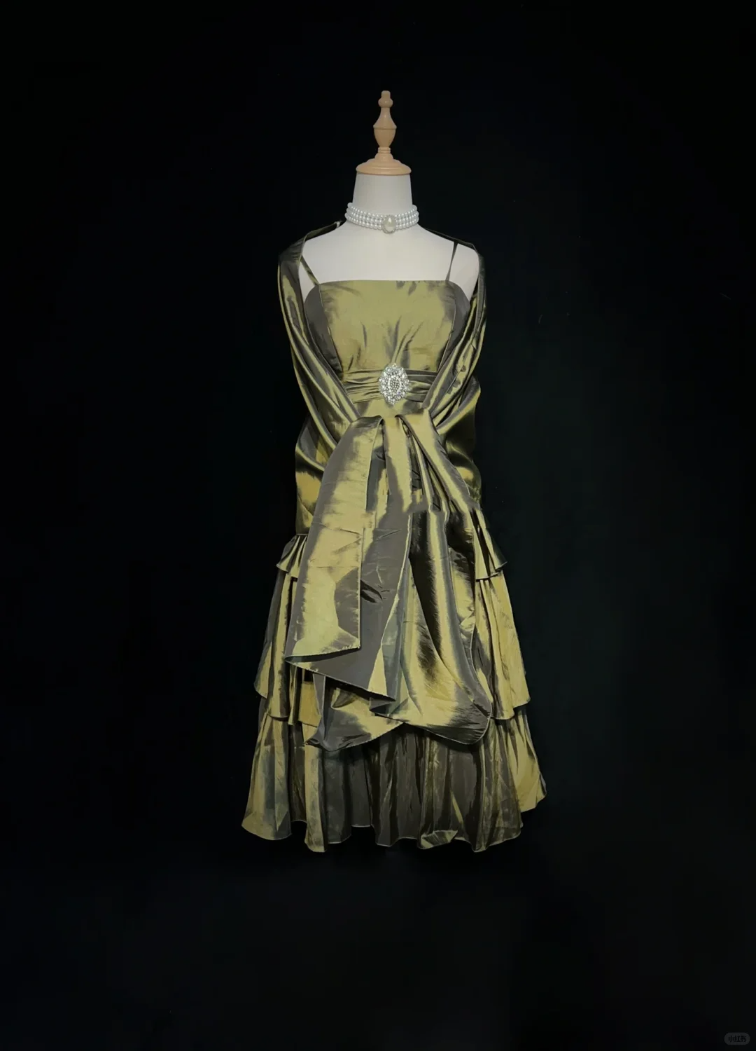 Retro Olive Green Satin A Line Short 9th Grade Homecoming Dress,Spaghetti Straps Mini Cocktail Dress SP2901