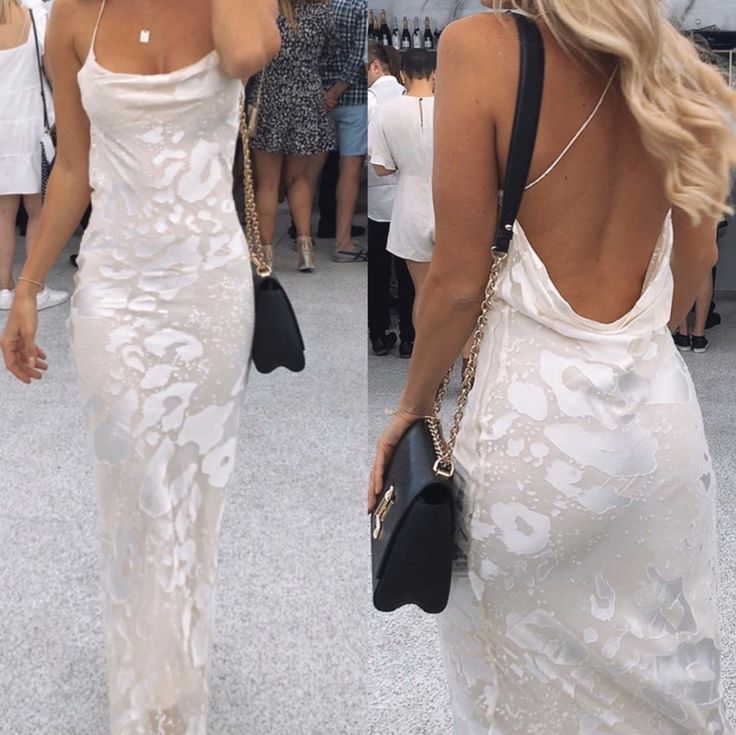 Chic Ivory Backless Long Prom Dress,Senior Prom Gown Y7270