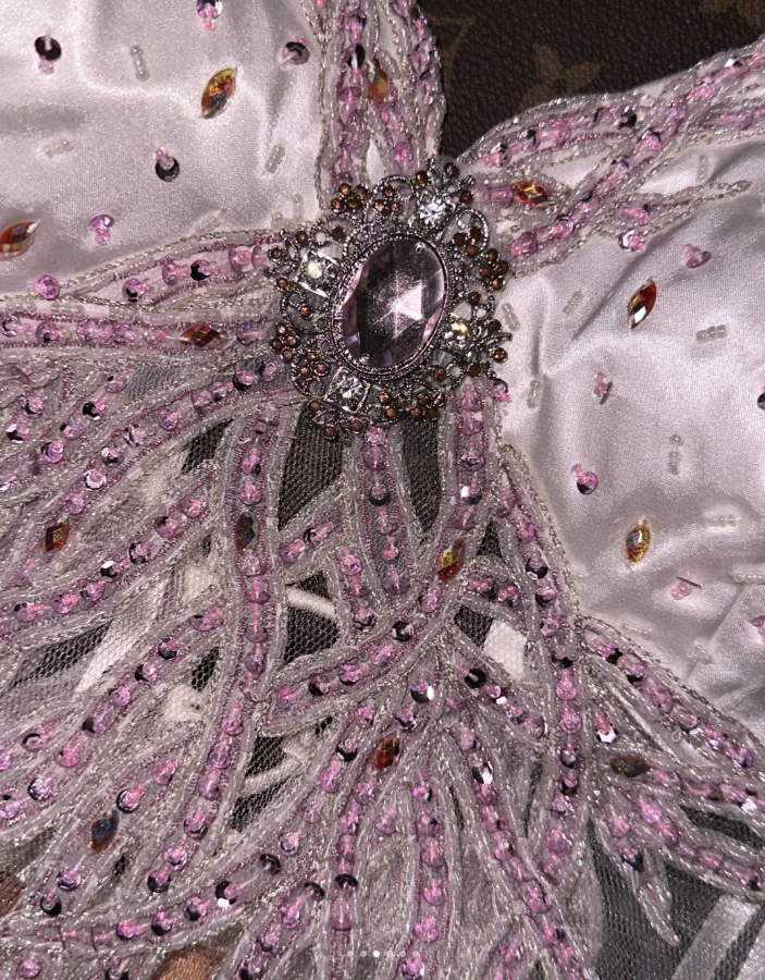 Stylish Silver Gray Spaghetti Straps Satin Pleated Beaded Mermaid Prom Dress Long Evening Dress SP875