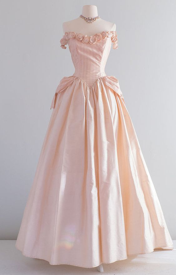 Retro Pink A-line Prom Dress,Pink Prom Gown Y2362