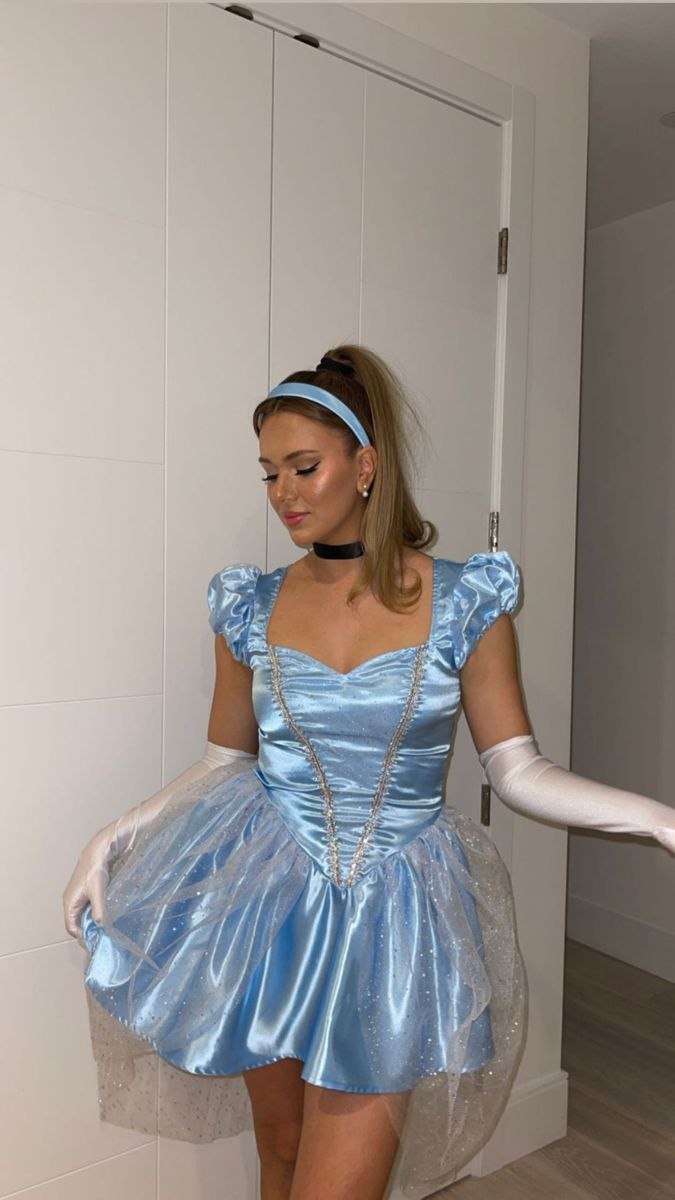 Pretty Blue Satin Tulle Sequin A Line Short Birthday Dress Homecoming Dress SP3250