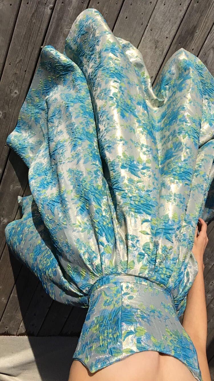 Unique Strapless Satin Print Floral A Long Party Dress Birthday Prom Gown SP3460