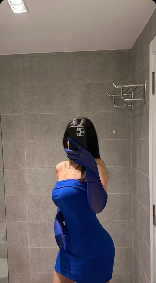 Royal Blue Strapless Mini Homecoming Dress,Sexy Royal Blue Bodycon Dress ,Y2501