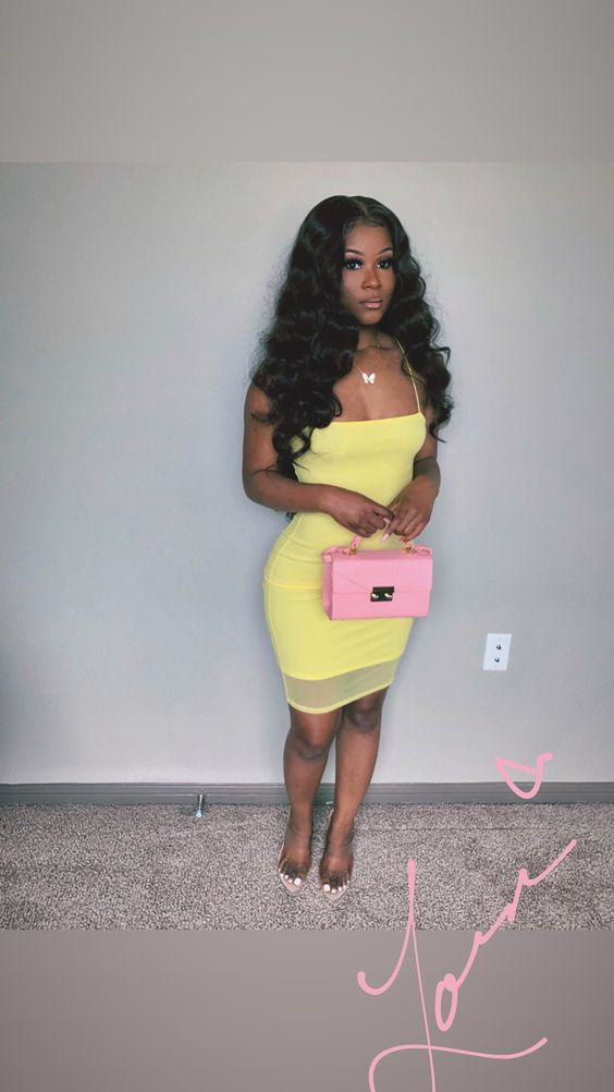 Sexy Spaghetti Straps Light Yellow Bodycon Dress,Light Yellow Homecoming Dress  Y2196