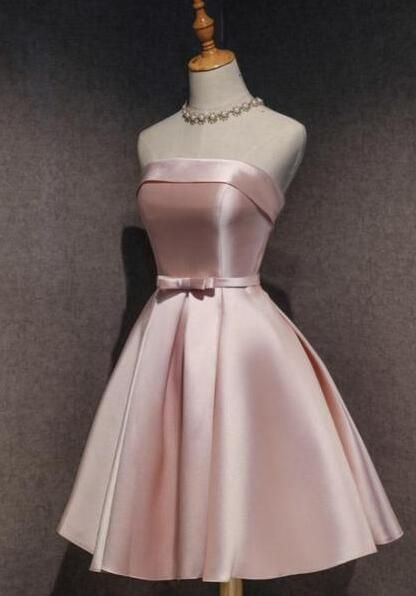 Pink Off Shoulder Short Homecoming Dresses  Y6712