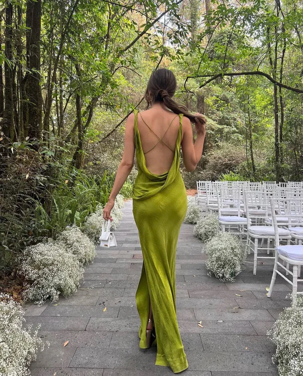 Sexy Backless Print Long Prom Dress Elegant Evening Dress Party Gown Y7502